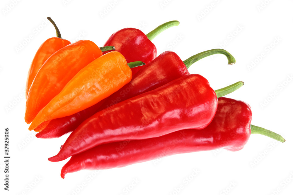 Red and orange hot paprica. Red and orange hot paprica.