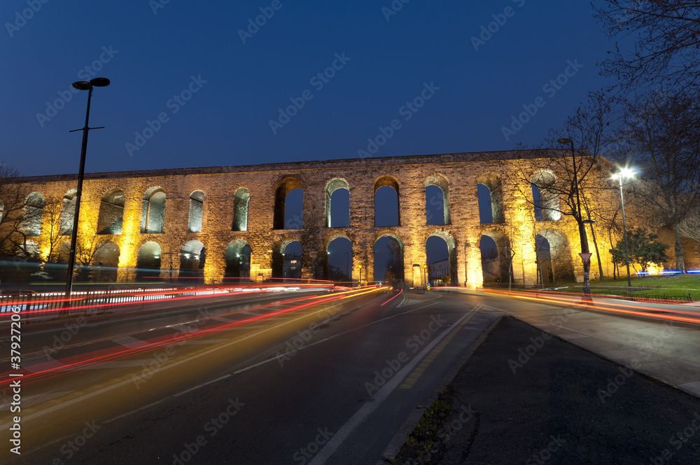 Valens Aqueduct (Bozdogan Kemeri) In Istanbul, Turkey