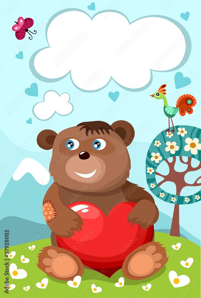 Obraz premium Valentine card