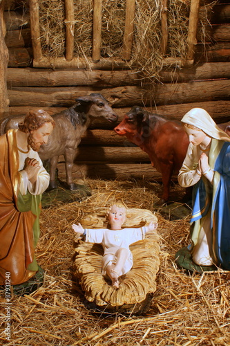 Crèche de Noël. Nativité