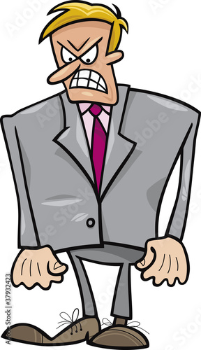 Angry businessman