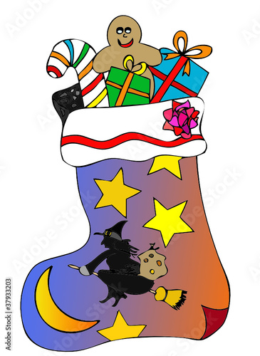 la calza della befana Stock Vector | Adobe Stock