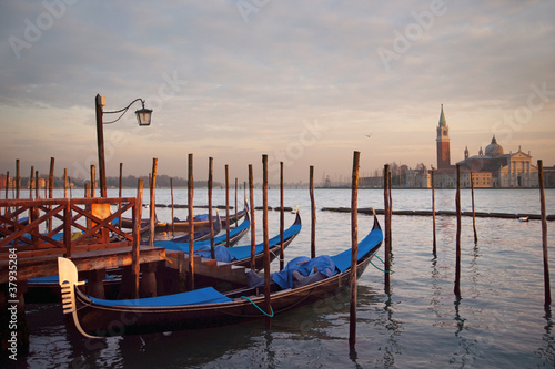 Gondolas in Venice © Pink Badger