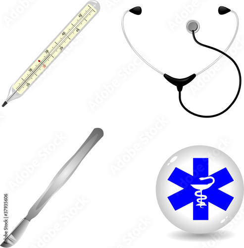 Set of medical accessories