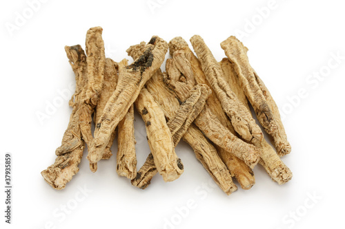 Fotografie codonopsis roots, traditional chinese herbal medicine