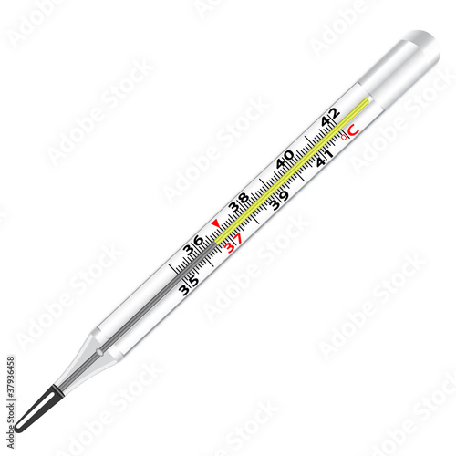 Medical glass mercury thermometer