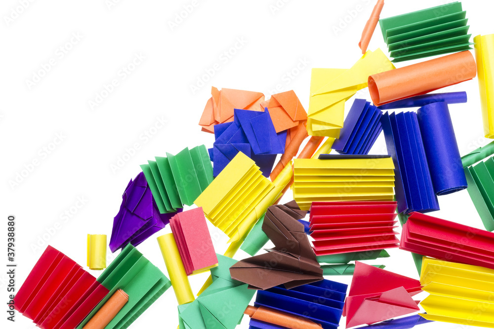 colored paper abstract postcard colored paper abstract postcard