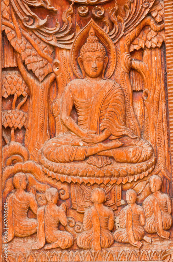 Thai art wall in temple thailand Thai art wall in temple thailand