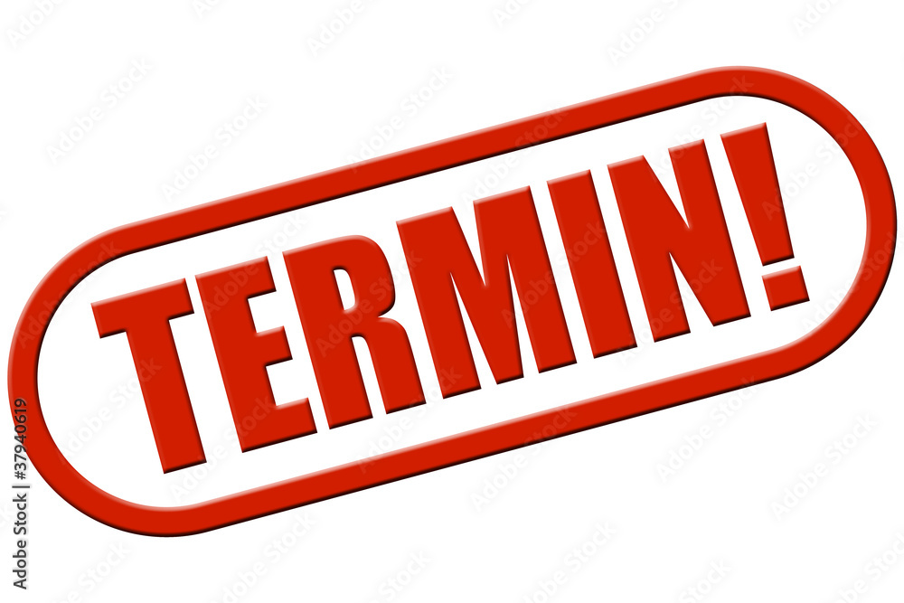 Stempel rot rel TERMIN!