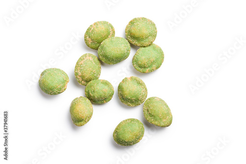 Obraz na plátně wasabi snack peanuts