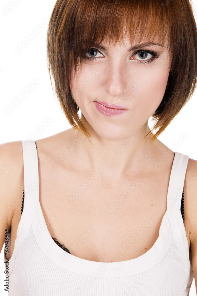 Beautiful woman studio portrait Beautiful woman studio portrait