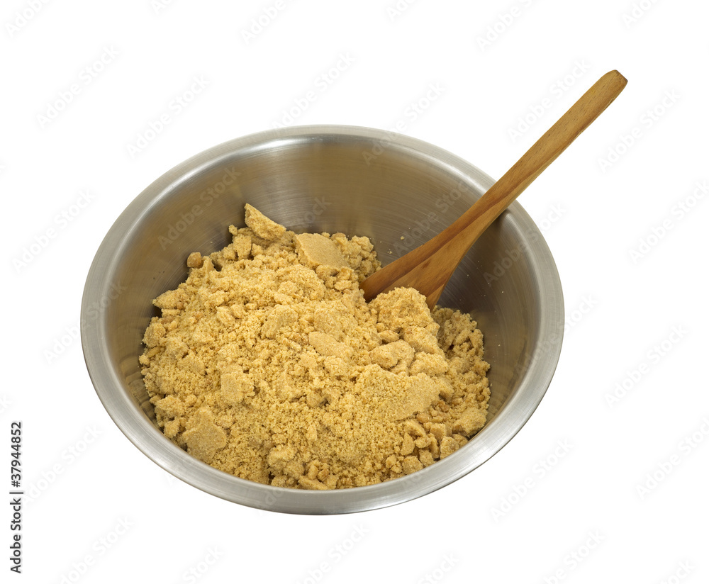 Dry cookie mix in bowl Dry cookie mix in bowl