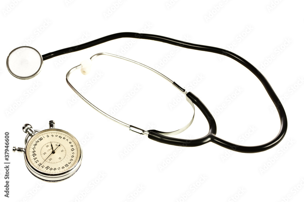 Stethoscope and chronometer Stethoscope and chronometer
