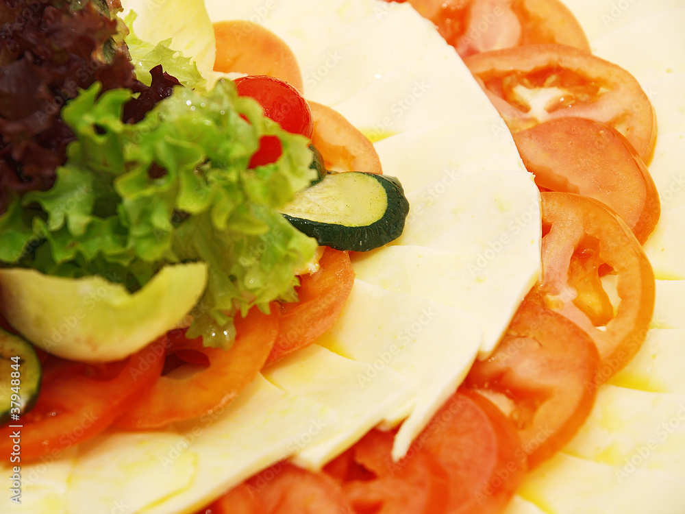 tomato and cheese platter tomato and cheese platter