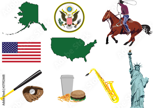 Miniatures to represent characters in the U.S.