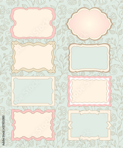 Vector set: vintage labels