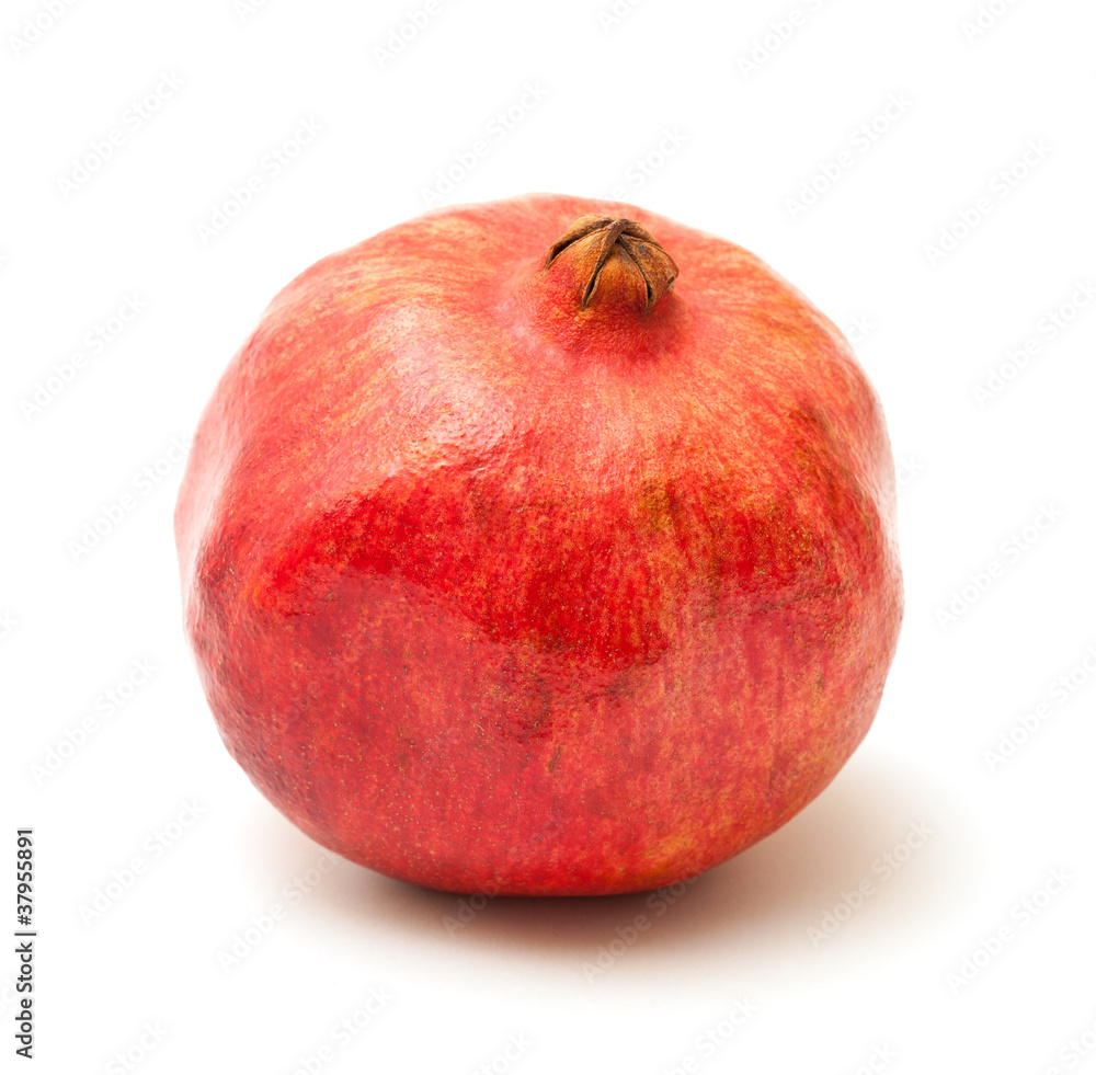 photo of pomegranate on white background photo of pomegranate on white background