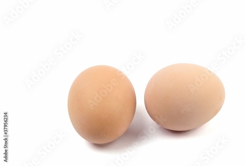A pair of Hard Boiled Eggs