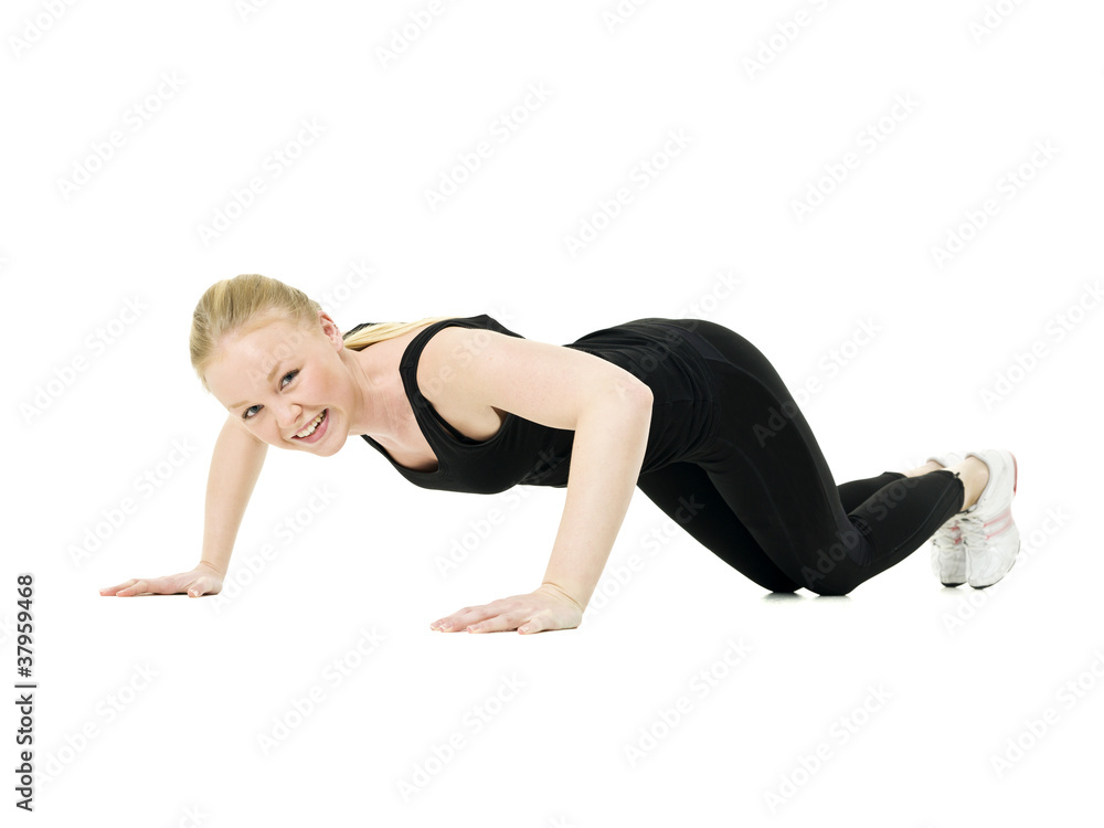 Aerobic woman