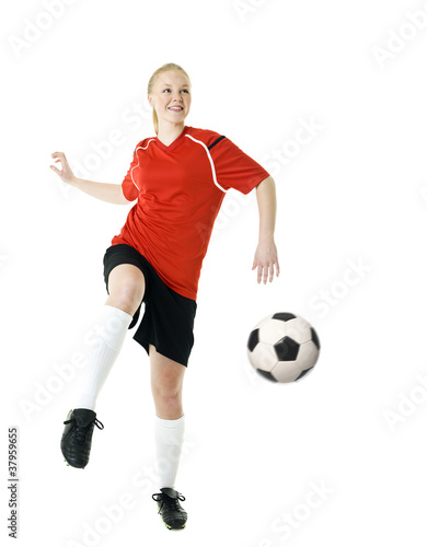 Fototapeta Naklejka Na Ścianę i Meble -  Soccer woman