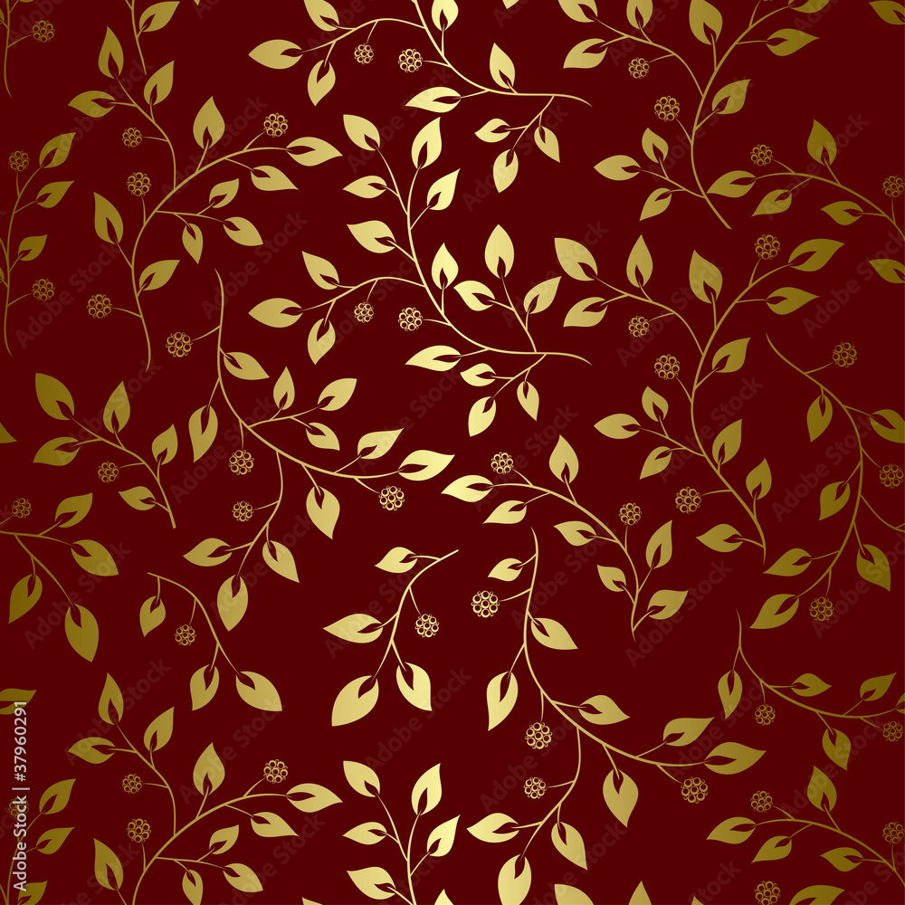 brown floral pattern - seamless vector brown floral pattern - seamless vector