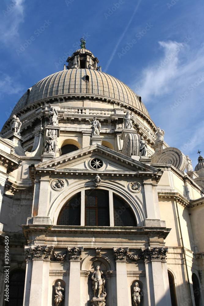 The Basilica Santa Maria della Salute in Venice, Italy