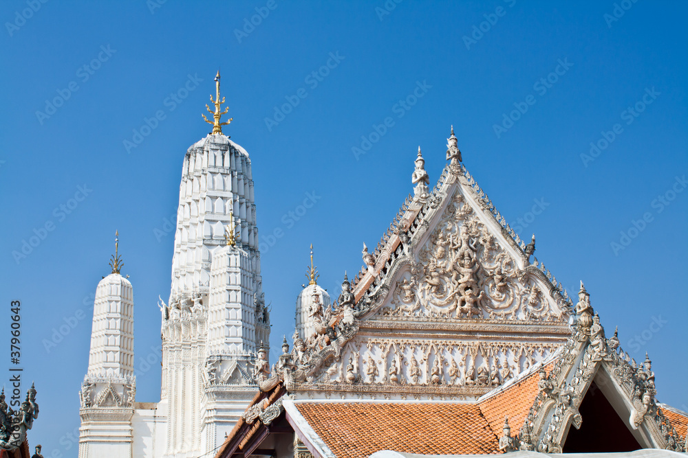 Roof of temple in Thailand
