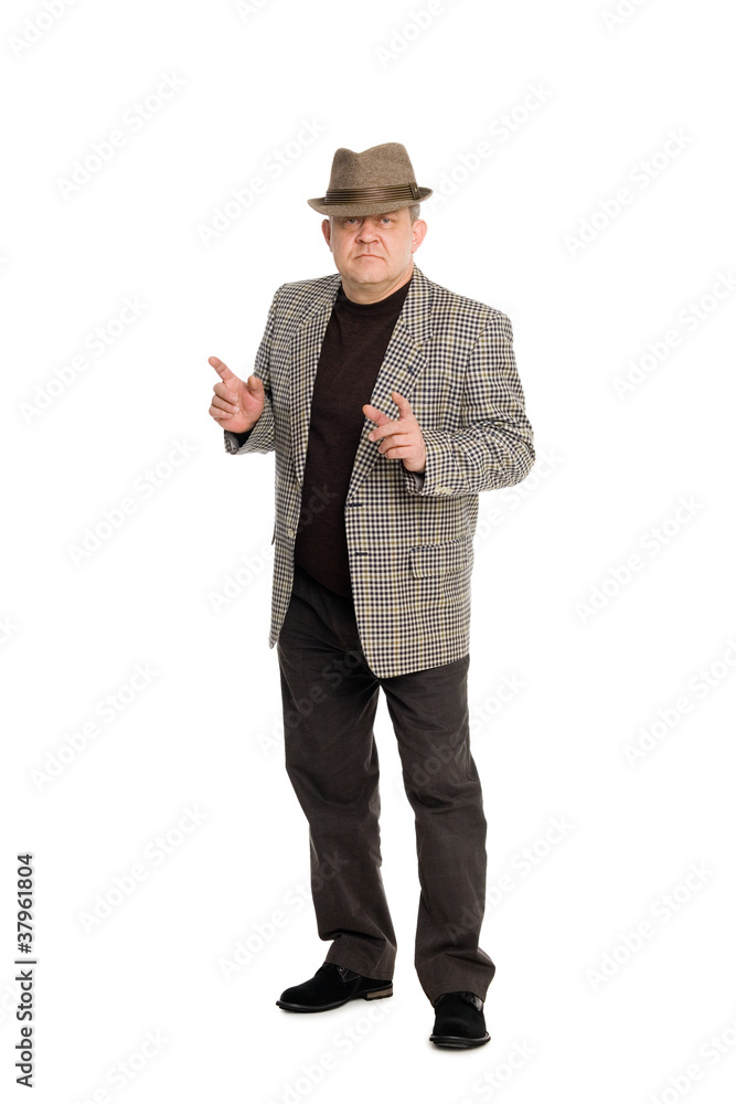 Man gesticulating with his hands. Man gesticulating with his hands.