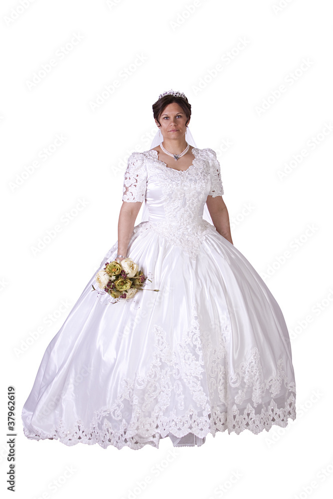 Hispanic Bride in white couture wedding dress Hispanic Bride in white couture wedding dress