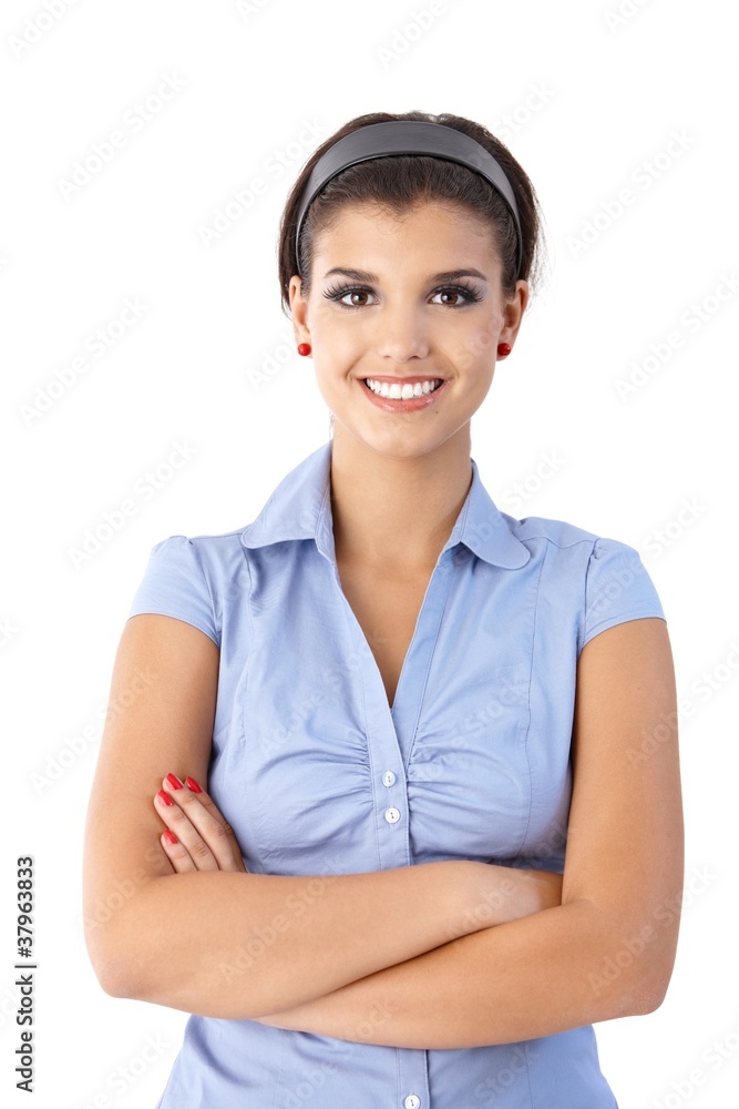 Portrait of confident smiling woman Portrait of confident smiling woman
