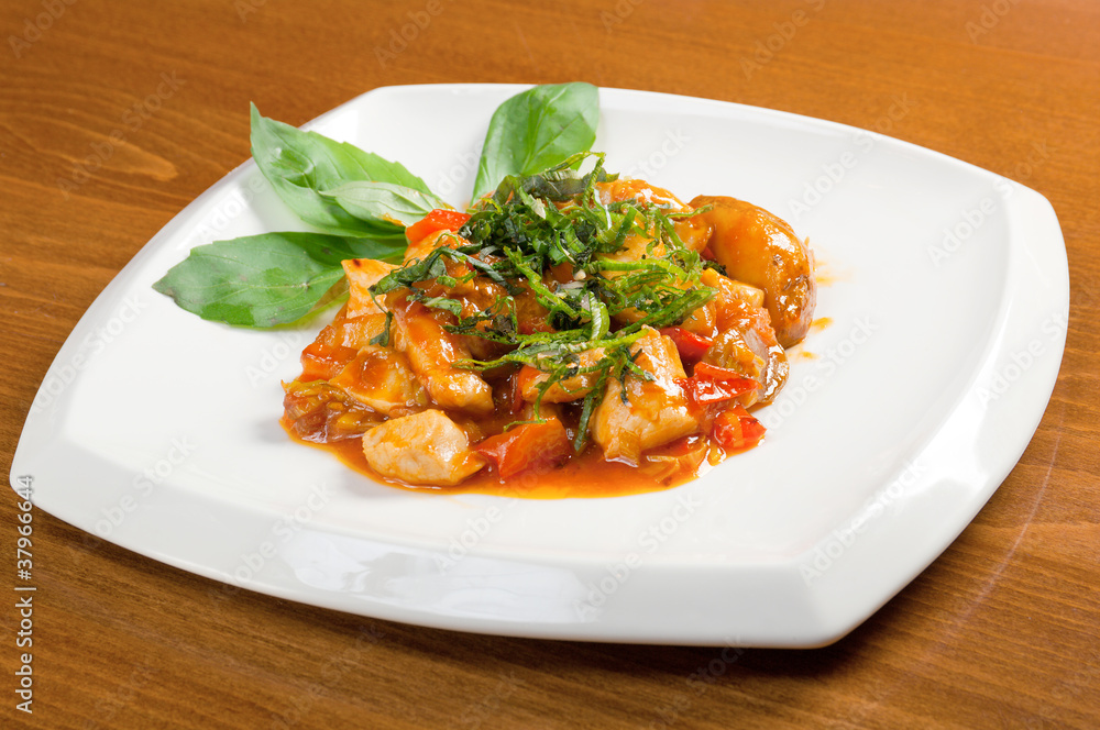 chicken with vegetable