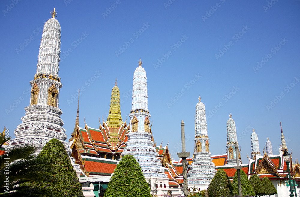 Fototapeta premium pagoda and pavilion in royal temple, Bangkok
