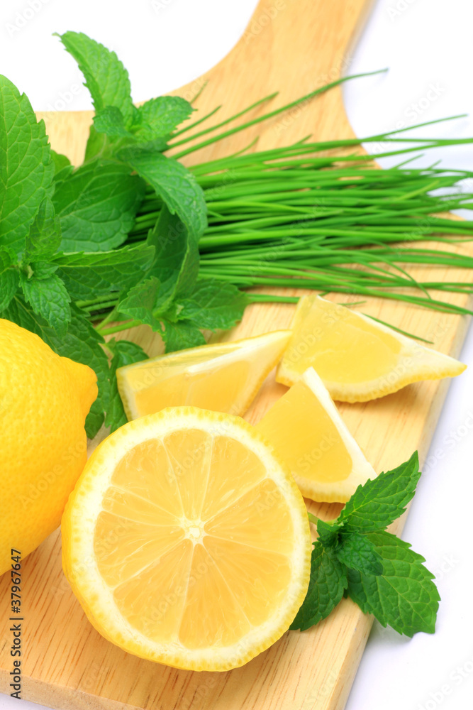 herb and lemon herb and lemon