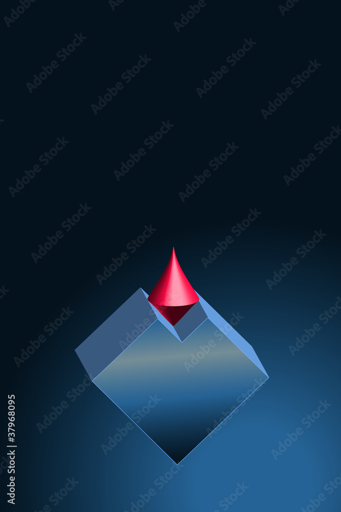 Obraz premium Logo Doppelkegel