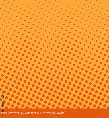 eps Vector image: polka dots Orange