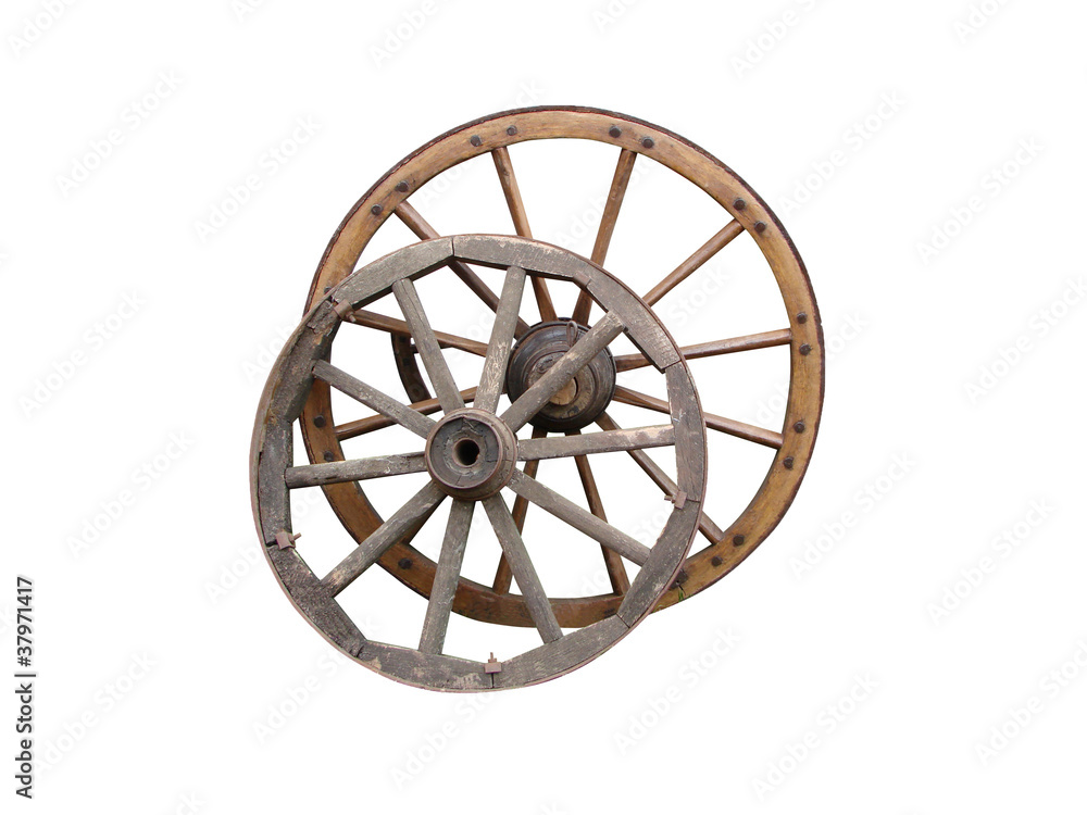 The wheel is isolated on a white background