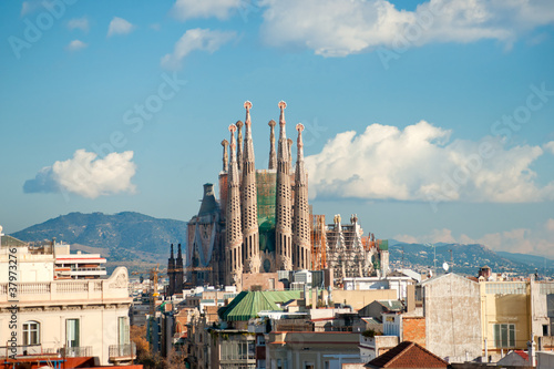 La Sagrada Familia  Barcelona  spain.