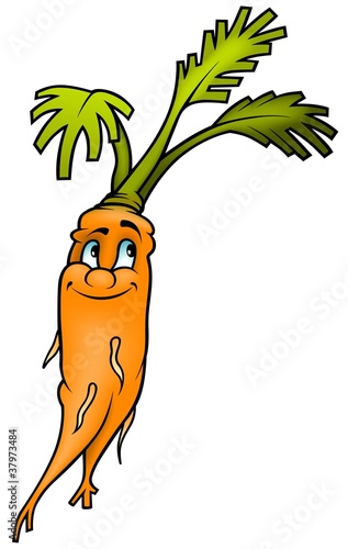 Carrot - cartoon illustration
