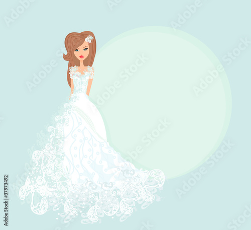 Beautiful bride card