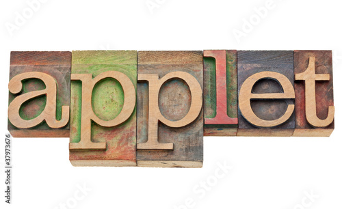 applet - software concept