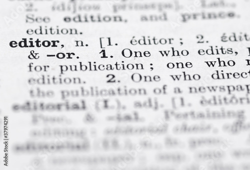 Editor Definition in English Dictionary.