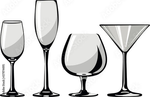 glass goblets
