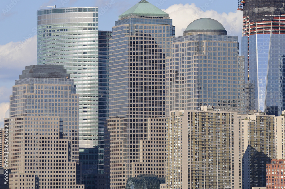 Fototapeta premium Manhattan, gesehen von Ellis Island, New York, USA