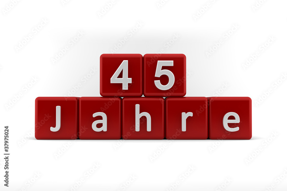45 Jahre Stock Illustration | Adobe Stock