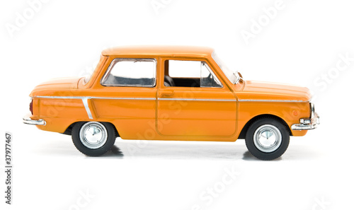 model of orange car
