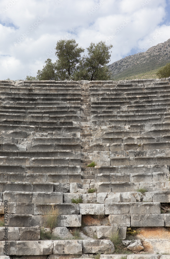 Amphitheater in Kas on Turkish Riviera