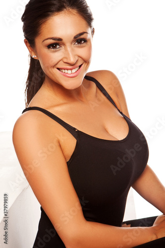 Φωτογραφία Beautiful Busty Happy Woman