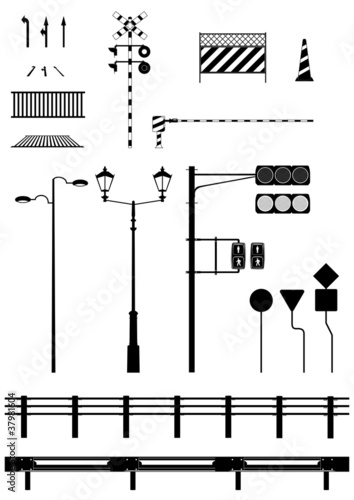 道路シルエット
