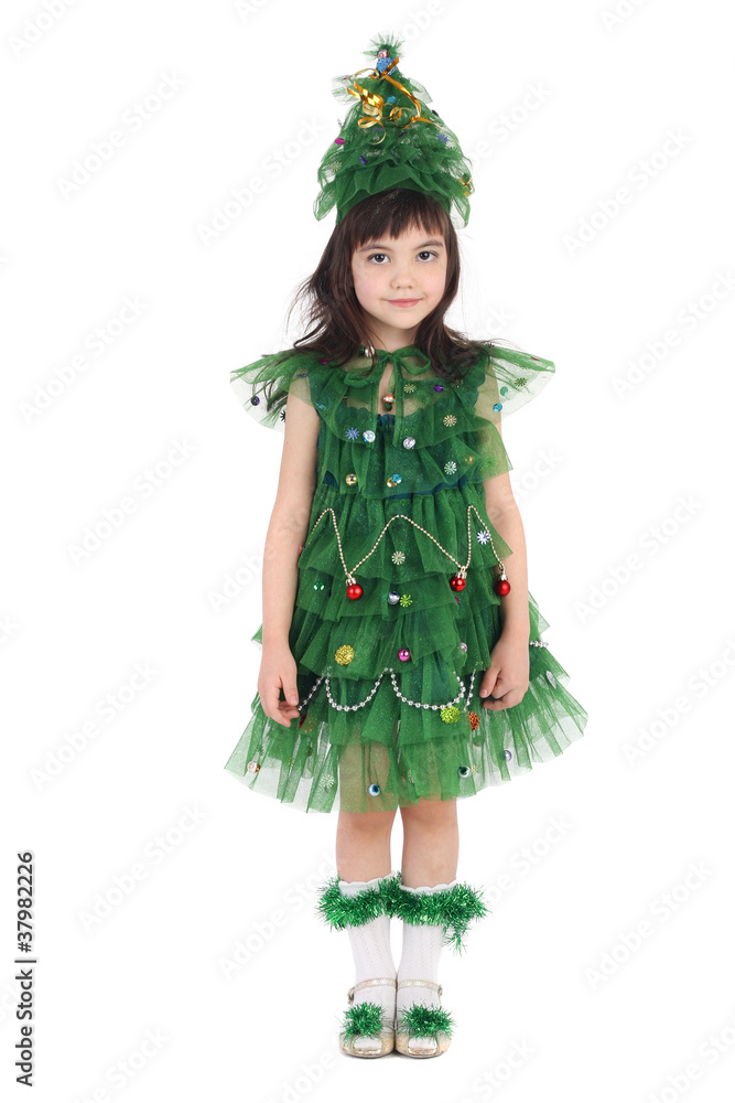 Newyear tree girl Newyear tree girl