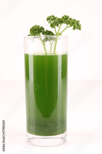 isolated parsley juice